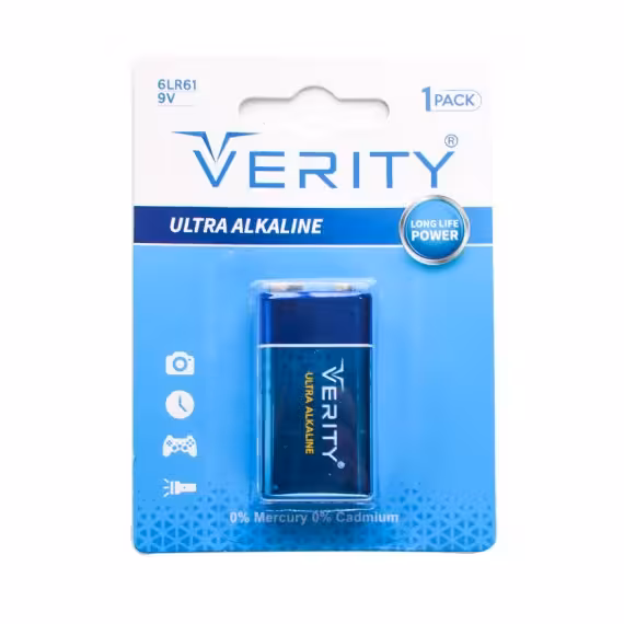 باتری کتابی آلکالاین VERITY 6LR61