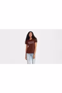 تی شرت قرمز زنانه کامل اورجینال Levi&#039;s