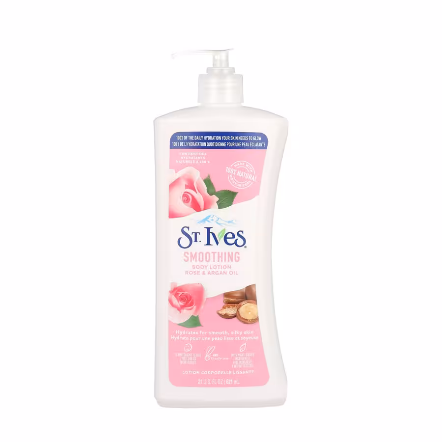 ST Ives Smoothing rose & argan oil لوسیون بدن 621ml