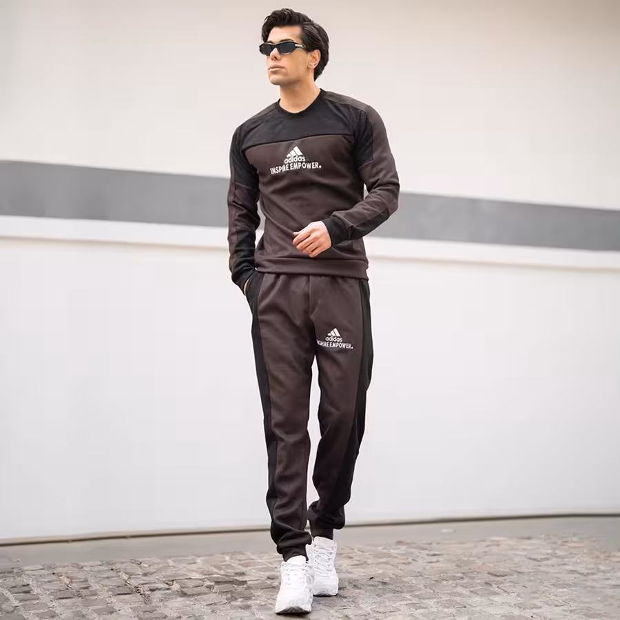 ست بلوز و شلوار مردانه Inspaier-Brown مدل 2952