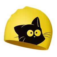 کلاه شنا طرح گربه مدل SY-402