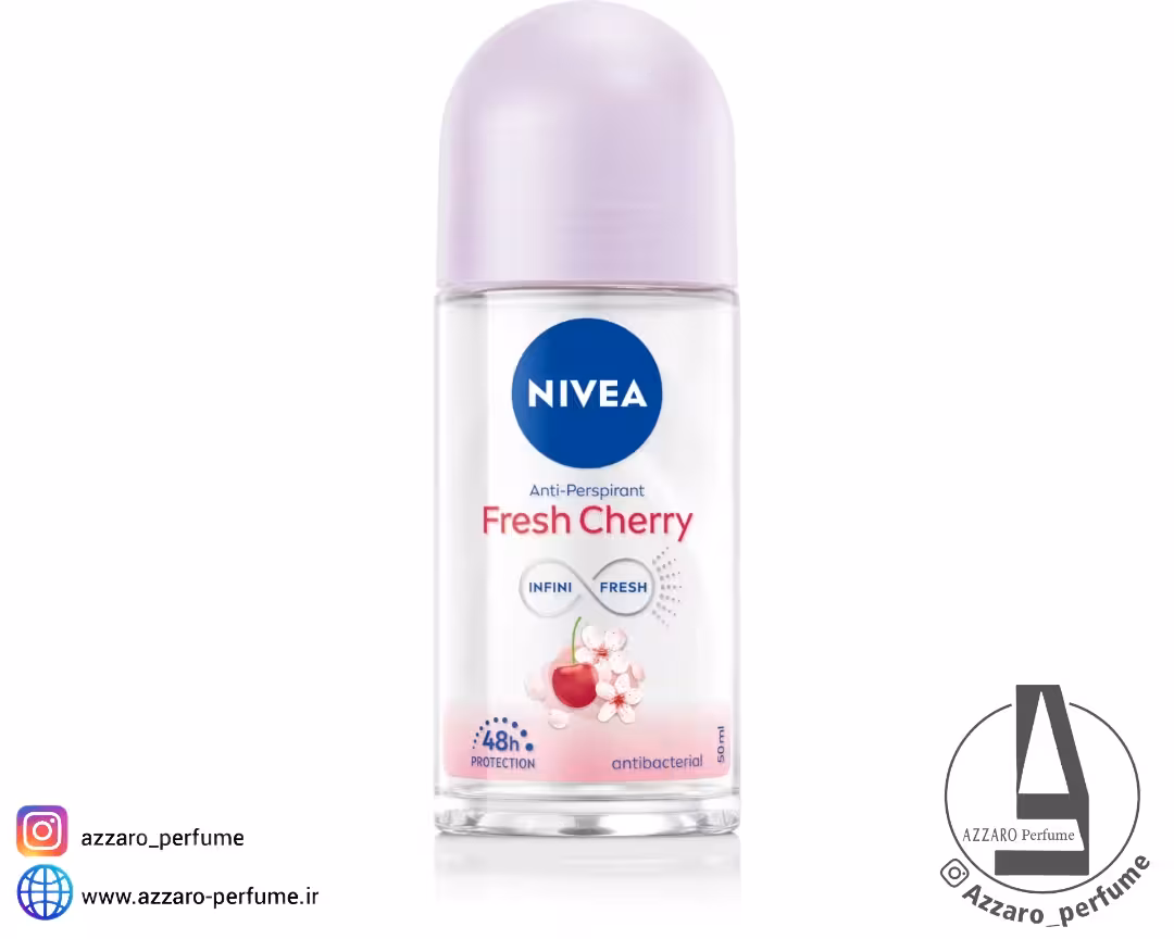 مام رول ضد تعریق زنانه فرش چری نیوآ Fresh Cherry NIVEA حجم 50 میل