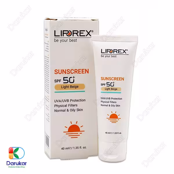 کرم ضد آفتاب پوست نرمال و چرب لیپورکس SPF50 حجم 40 میلی لیتر