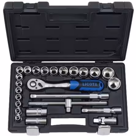 جعبه بکس درایو1/2 اینچی 12 پر 25 پارچه لیکو تاALK8012WS