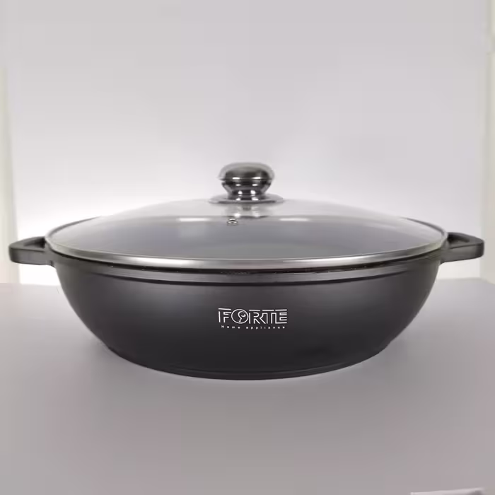 تابه گرانیتی دو دسته سایز 32 برند فورته مشکیFORTE