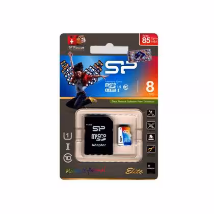 رم میکرو Silicon Power 8G Class10 Elite Color