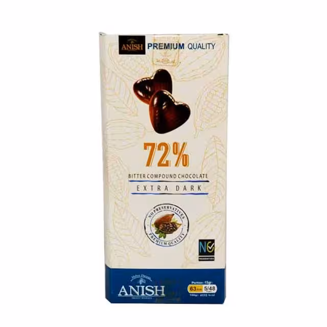 شکلات تلخ 72% آنیش 80 گرمی