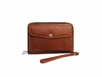 کیف پاسپورتی دو زیپ تمام چرم طبیعی کد CH677