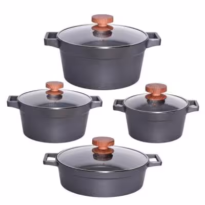 سرویس قابلمه و تابه گرانیتی 8 پارچه یونیک کد 8593