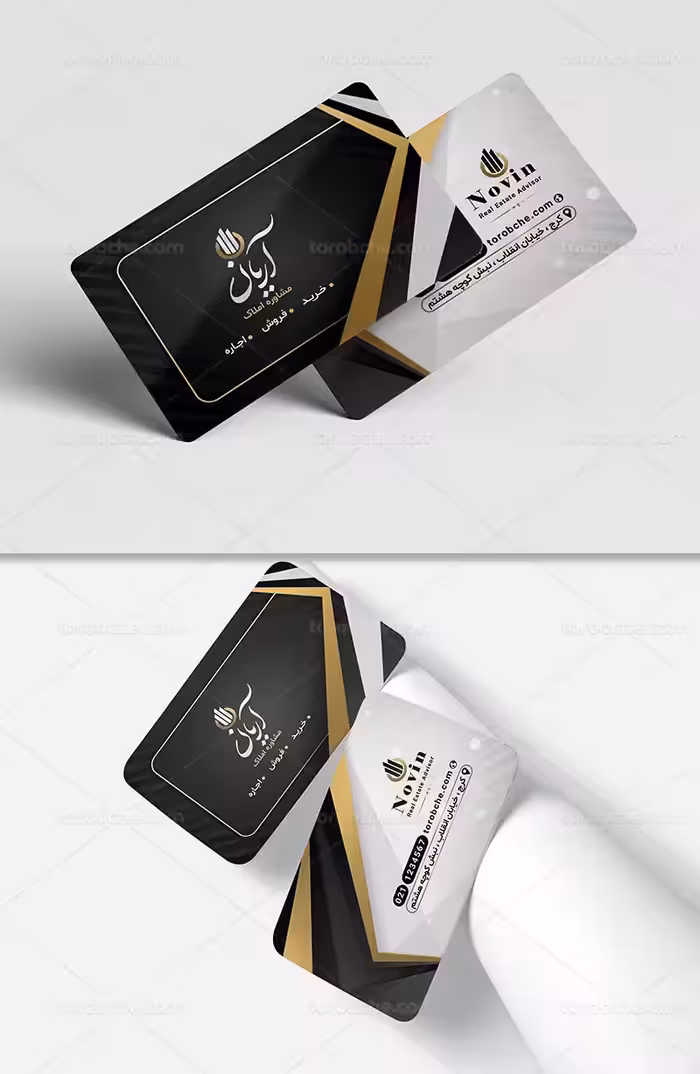 کارت ویزیت املاک و مستغلات | گرافیک با طعم تربچه