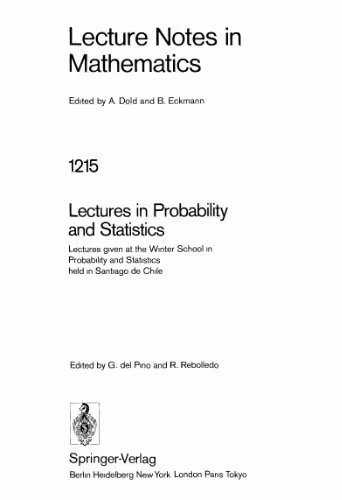 خرید و دانلود نسخه کامل کتاب Lectures in Probability and Statistics: Lectures given at the Winter School in Probability and Statistics held in Santiago de Chile