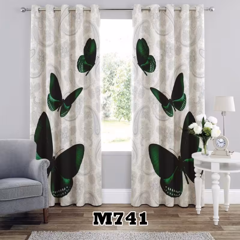 پرده سه بعدی طرح پروانه