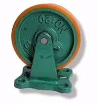 چرخ چدنی پلی یورتان سایز 100 ثابت (قیمت عمده با درصد تخفیف خوب تماس بگیرید)