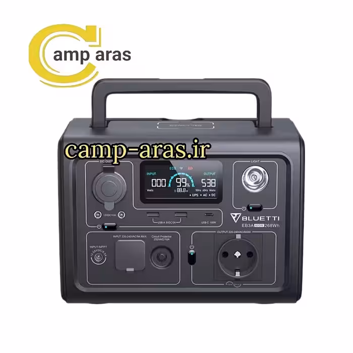 پاور استیشن 600W وات UPS بلوتی BLUETTI EB3A - کمپ آراس