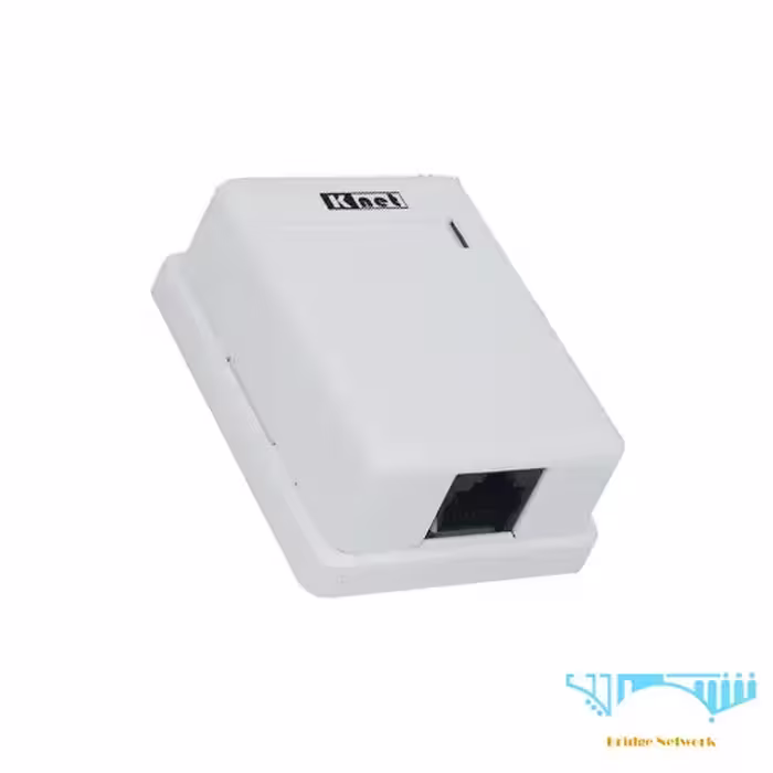 کیستون باکس روکار CAT6 کی نت مدل K-N1106Single Port Cat6 Surface Jack