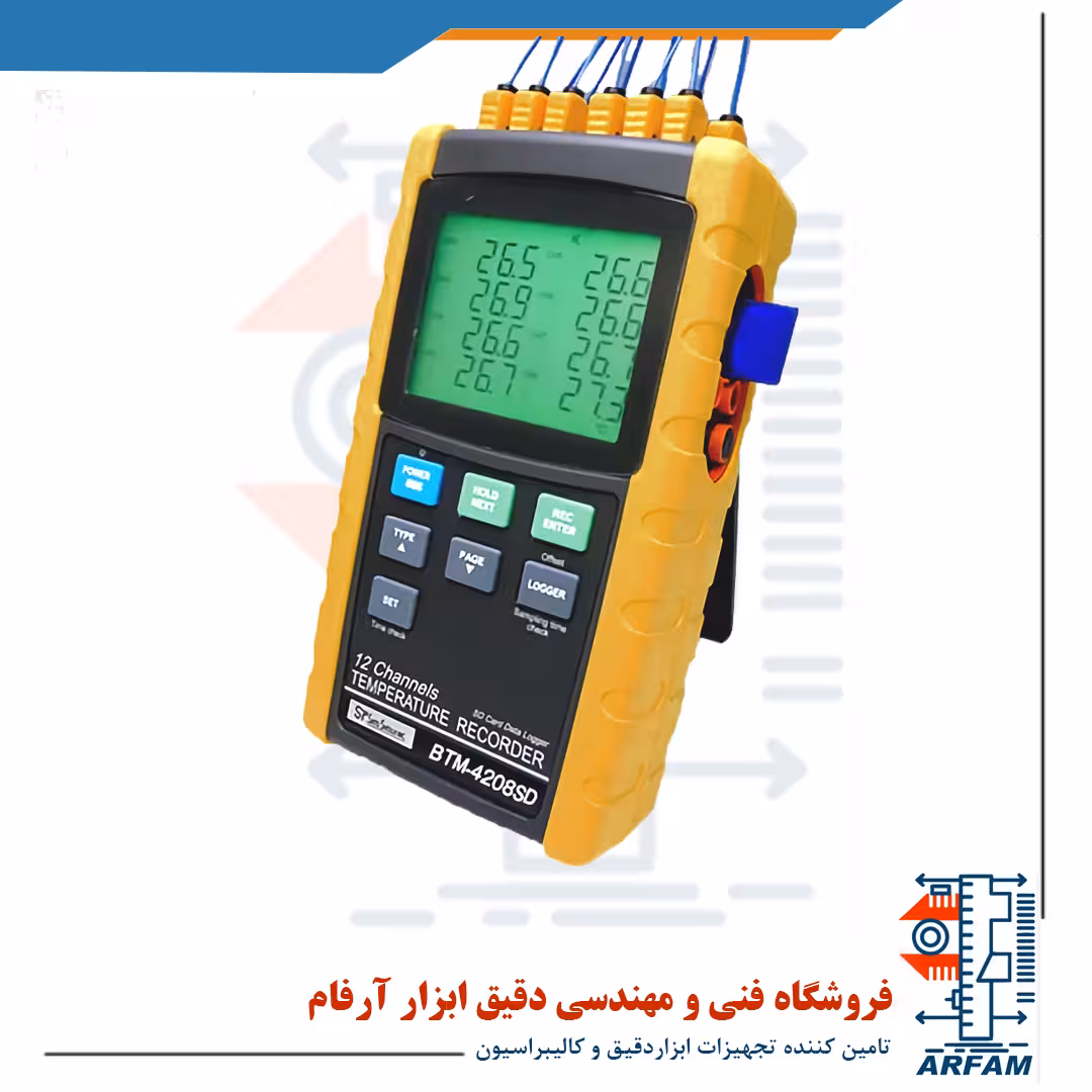 ترمومتر دماسنج 12 کاناله لترون مدل LUTRON BTM-4208SD