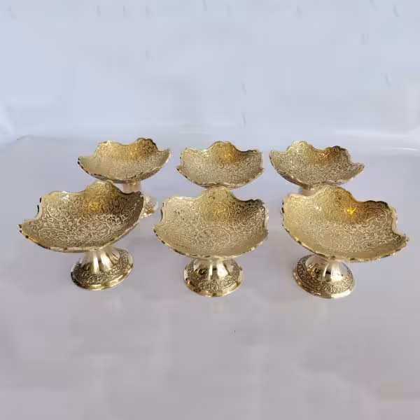 کاسه برنجی هندی ارتفاع 7cm قطر 10cm کد 110268