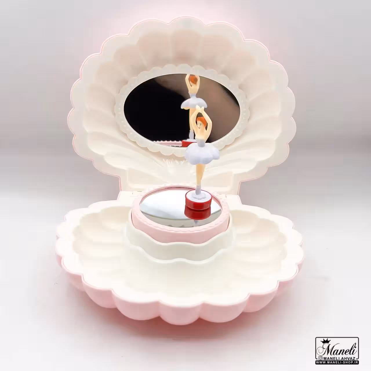 جعبه موزیکال کوکی طرح صدف صورتی   ویدیوی محصول 14030799