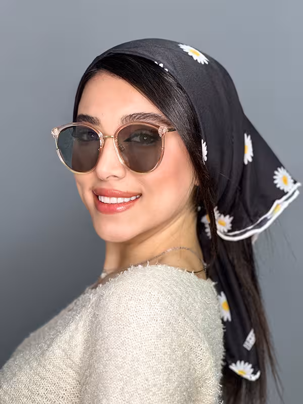 عینک آفتابی اورجینال گوچی زنانه پلاریزه مشکی صورتی
