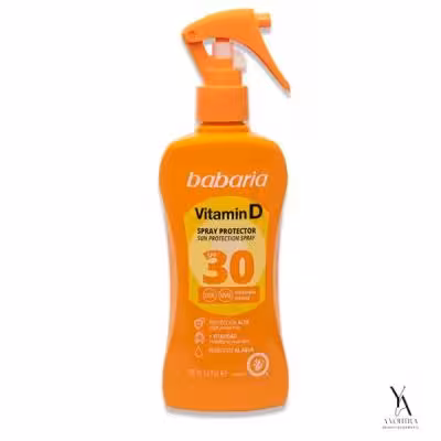 اسپری ضد آفتاب ویتامین D باباریا BABARIA با SPF30 حجم 200 میل
