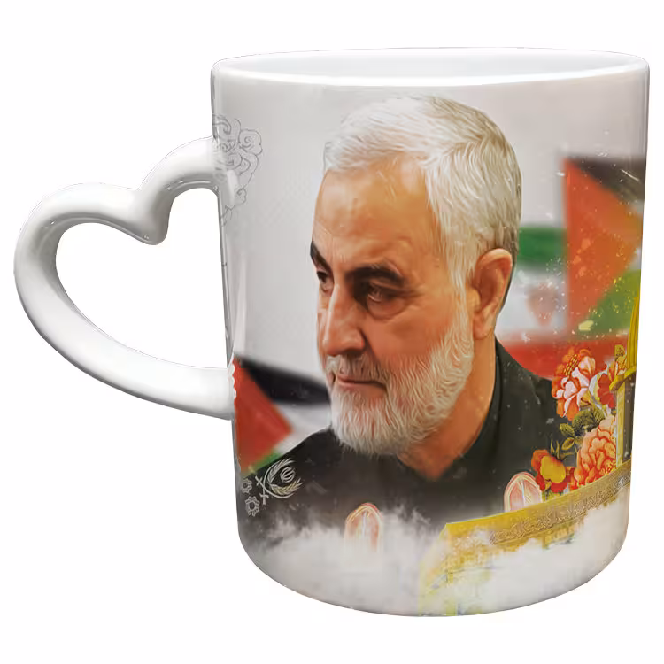 خرید ماگ-لیوان  دسته ساده  سردار سلیمانی کد 85