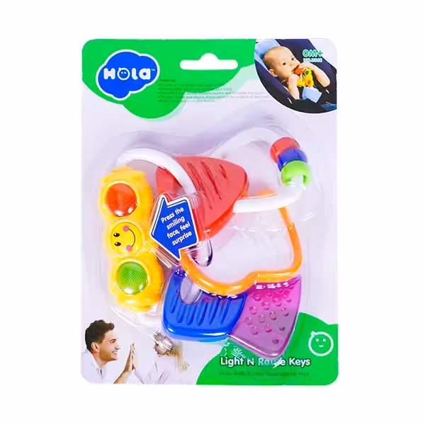 جغجغه و دندانگیر چراغدار هولا تویز