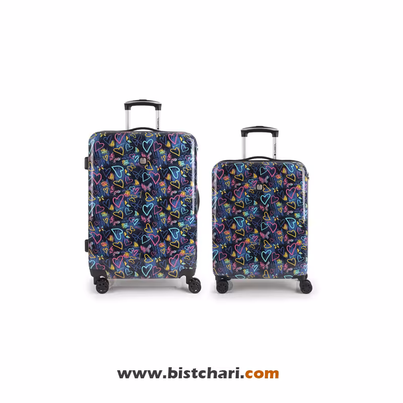 چمدان مسافرتی ست 2 تایی طرح دار مدل Tizas برند گابل Gabol