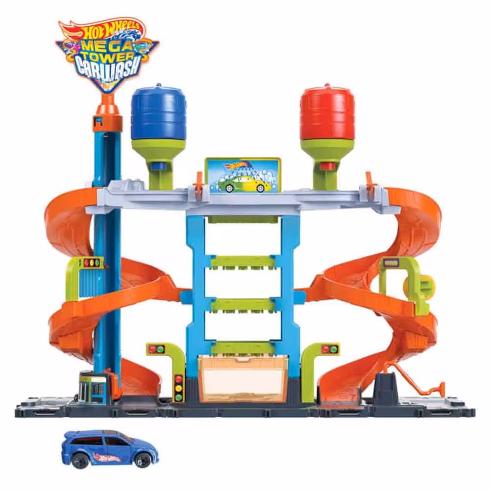 خرید مگا کارواش هات ویلز Hot Wheels City MEGA Car Wash