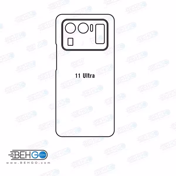 برچسب پشت گوشی شیائومی Xiaomi Mi 11 Ultra