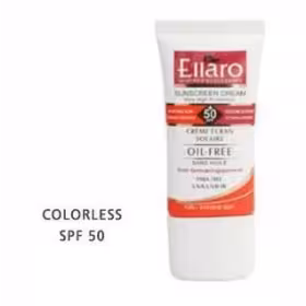 کرم ضد آفتاب SPF50 مناسب پوست هاي چرب بدون رنگ فاقد پاربن الارو 40 ميل