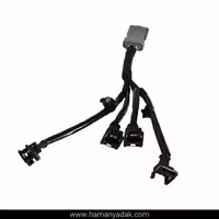 دسته سیم سوزن انژکتور (منیفولد) پژو 206 و رانا طوسی سوکت مربع برند HPERIN
