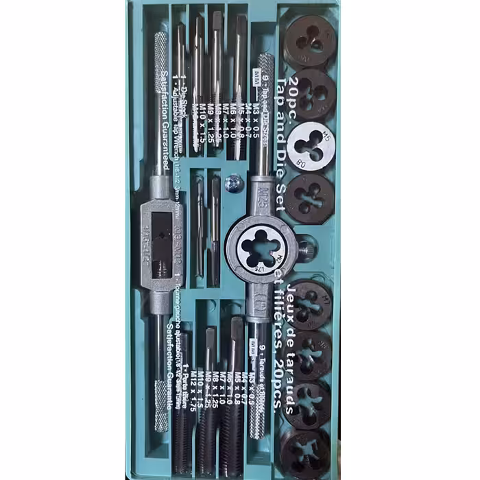 ست 20 پارچه حدیده و قلاویز سایز M3 تا M12