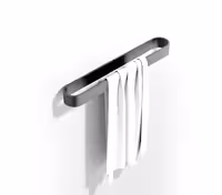 هولدر حوله 430 میلیمتر چسبی رنگ مشکی مات سری A فانتونی کد S004