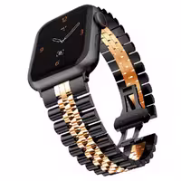 ارسال فوری   بند اپل واچ رولکسی جیتک مدل G-Tech Butterfly Buckle Watch Band Strap BlackRose 38/40/41mm