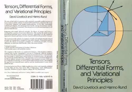 خرید و دانلود نسخه کامل کتاب Tensors, differential forms, and variational principles