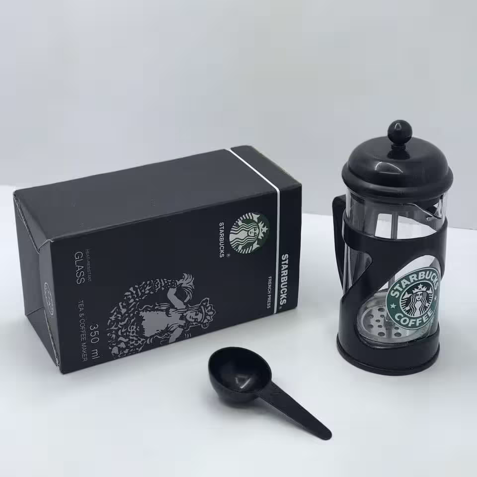 فرنچ پرس مشکی .ظرفیت 350 میل.ارسال رندوم