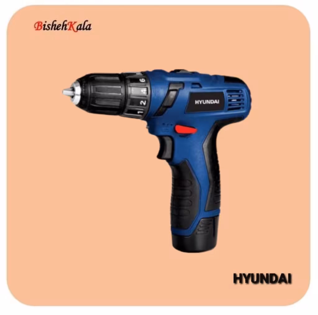 دریل شارژی دو سرعته اتوماتیک HYUNDAI هیوندای مدل HP121L-CD کد(3)