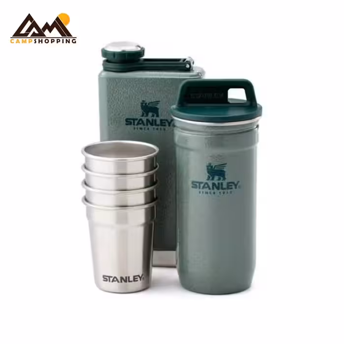 ست شات و قمقمه کتابی استنلی سری Adventure مدل shot glass   flask set