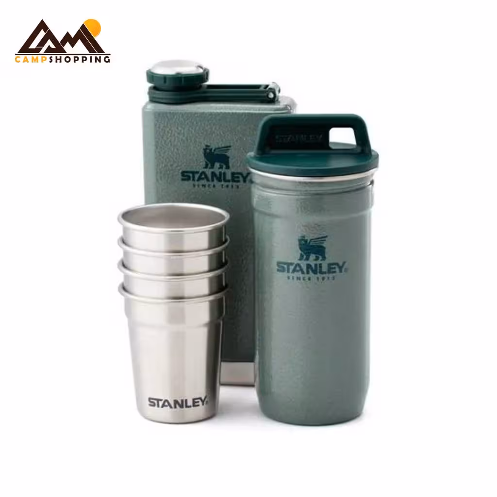 ست شات و قمقمه کتابی استنلی سری Adventure مدل shot glass   flask set