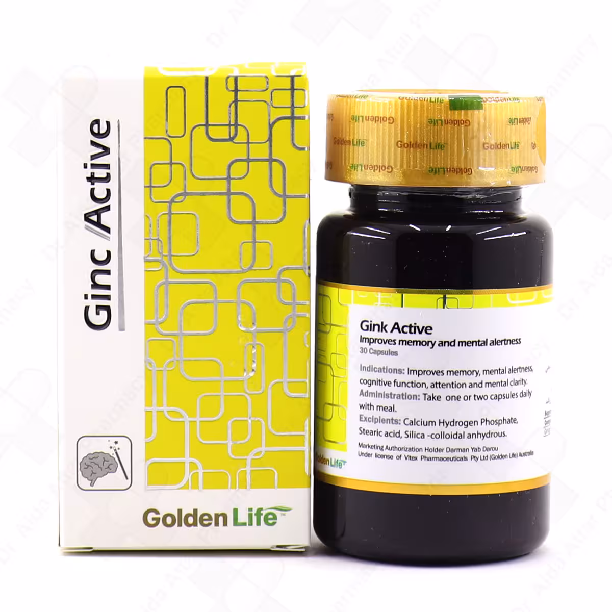 قرص جینک اکتیو Golden Life گلدن لایف 30 عدد