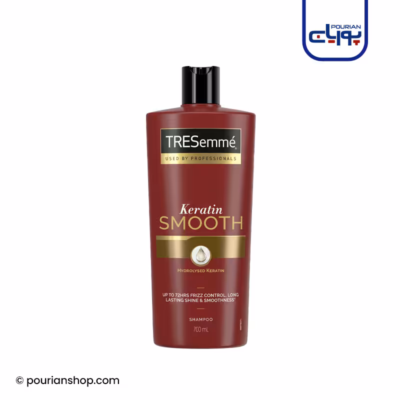 شامپو کراتینه ترسمه حاوی روغن مارولا 700 میلی لیتر - TRESEMME KERATIN SMOOTH SHMPOO 700 ML