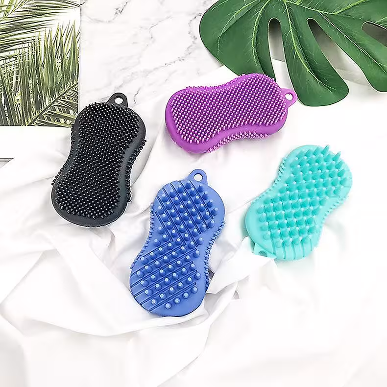 برس و ماساژور سیلیکونی پوست سر