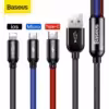 کابل 3 در 1 120 سانتی بیسوس Baseus 3 in 1 USB Cable