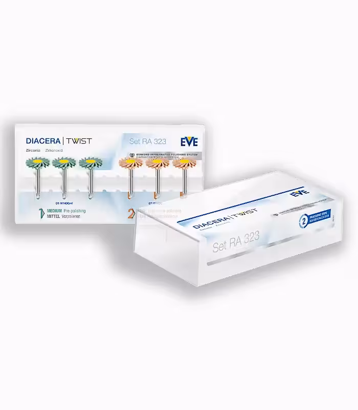 کیت 6 عددی پالیش زیرکونیا و آلومینیوم –  EVE Diacera Twist