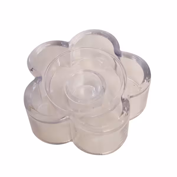 جا شمعی یکبار مصرف دو کاره طرح گل