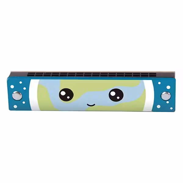 ساز دهنی چوبی طرح کره زمین کلاسیک ورد Classic World