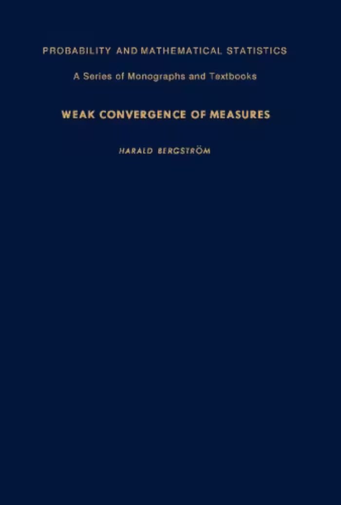 خرید و دانلود نسخه کامل کتاب Weak Convergence of Measures