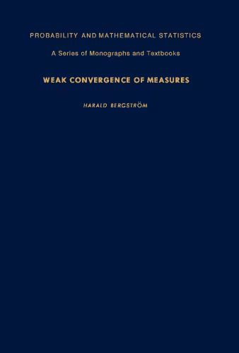 خرید و دانلود نسخه کامل کتاب Weak Convergence of Measures