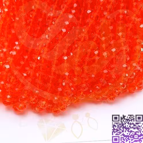 کریستال قرمز شیشه ای سایز8 کد18