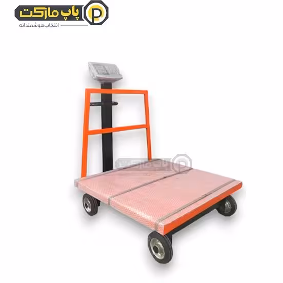 باسکول 800 کیلو با چرخ ورقی شرکتی کفی 80*80